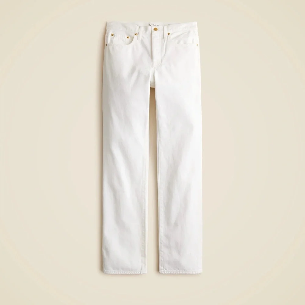 NWT J. Crew Women's ‘84 Slouchy Jean Size 30 White - Picture 5 of 5